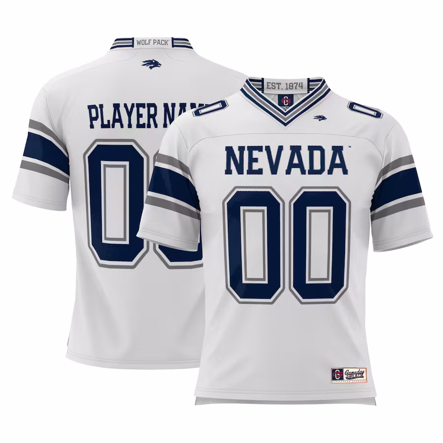 Nevada Wolf Pack GameDay Greats Youth NIL Pick-A-Player Football Jersey - White - Jersey