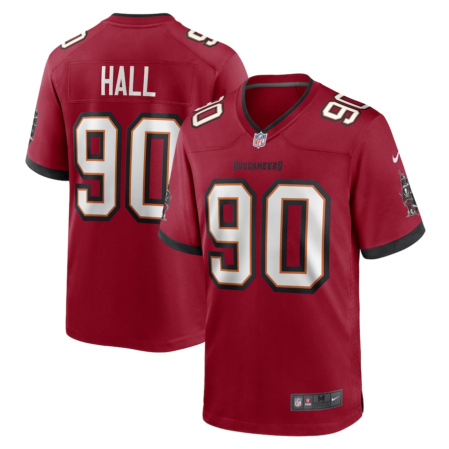 Men's Tampa Bay Buccaneers Logan Hall Nike Red Game Player Jersey - Jersey