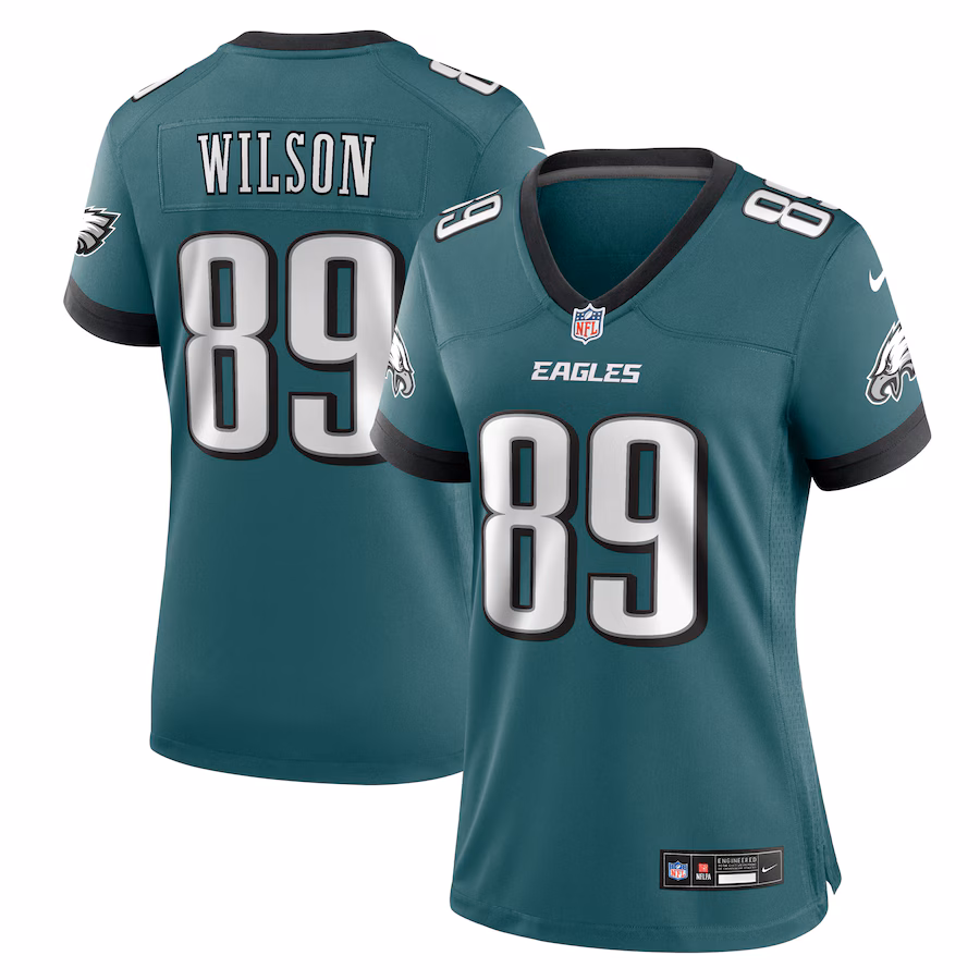 Women's Philadelphia Eagles Johnny Wilson Nike Midnight Green Team Game Jersey - Jersey