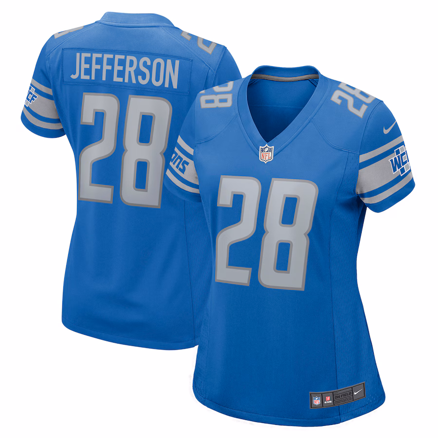 Women's Detroit Lions Jermar Jefferson Nike Blue Nike Game Jersey - Jersey