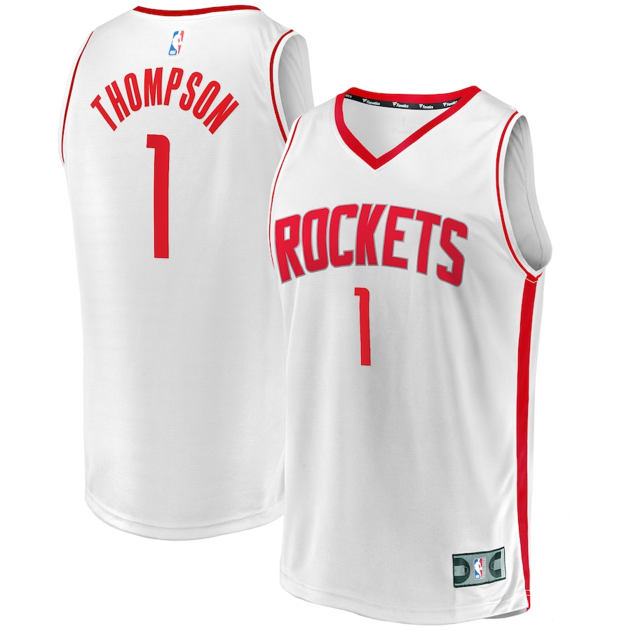 Youth Houston Rockets Amen Thompson Fanatics White Fast Break Replica Player Jersey - Association Edition - Jersey