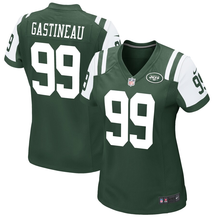 Women's New York Jets Mark Gastineau Nike Green Retired Game Jersey - Jersey