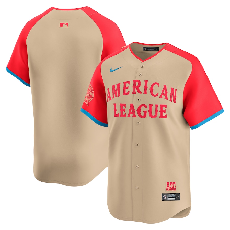 Men's American League Nike Cream 2024 MLB All-Star Game Limited Jersey - Jersey