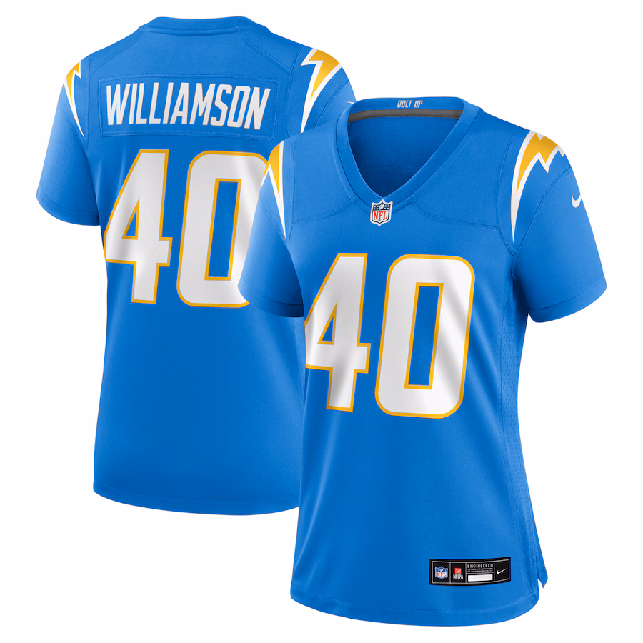 Women's Los Angeles Chargers Kendall Williamson Nike Powder Blue Game Jersey - Jersey