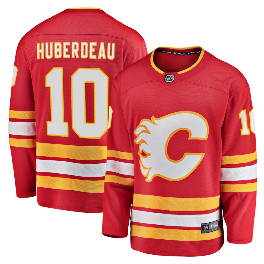 Men's Calgary Flames Jonathan Huberdeau Fanatics Branded Red Home Breakaway Player Jersey - Jersey