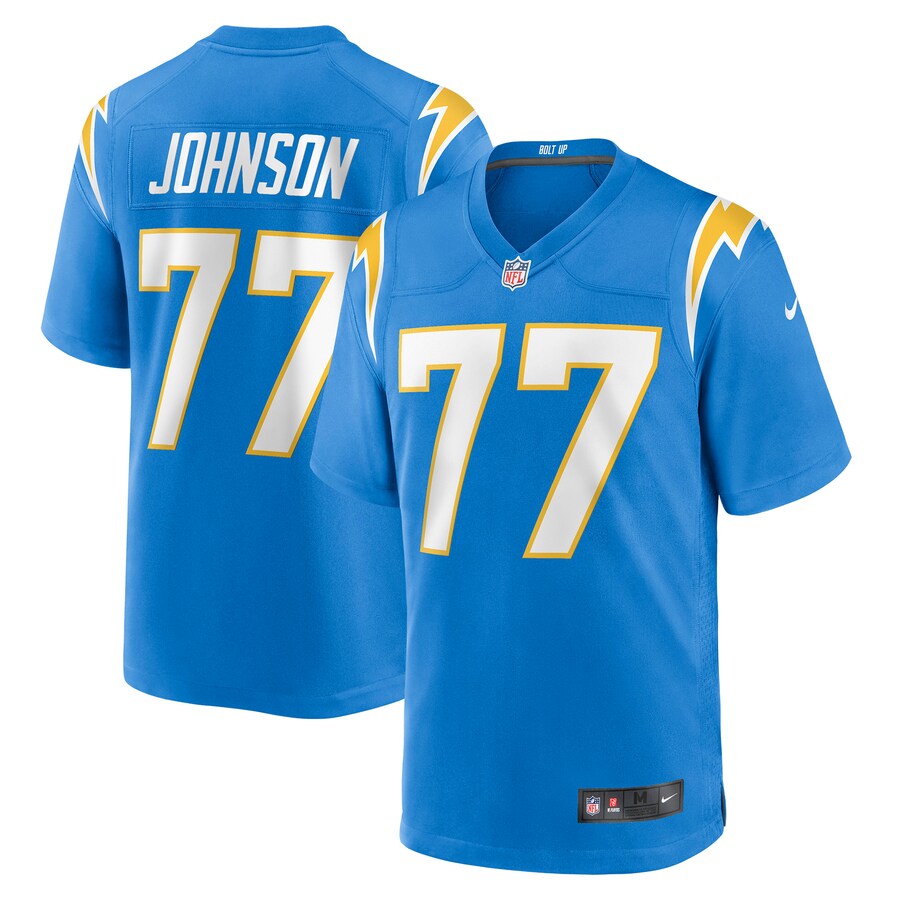 Men's Los Angeles Chargers Zion Johnson Nike Powder Blue Player Game Jersey - Jersey