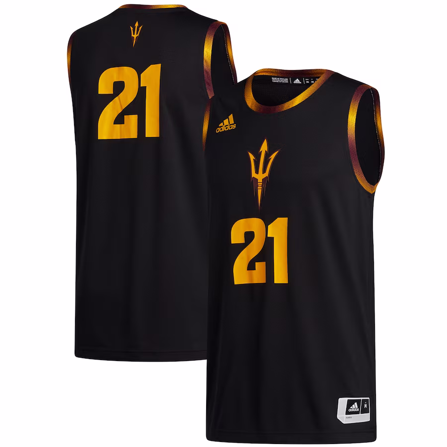 #21 Arizona State Sun Devils adidas Swingman Jersey - Black - Jersey