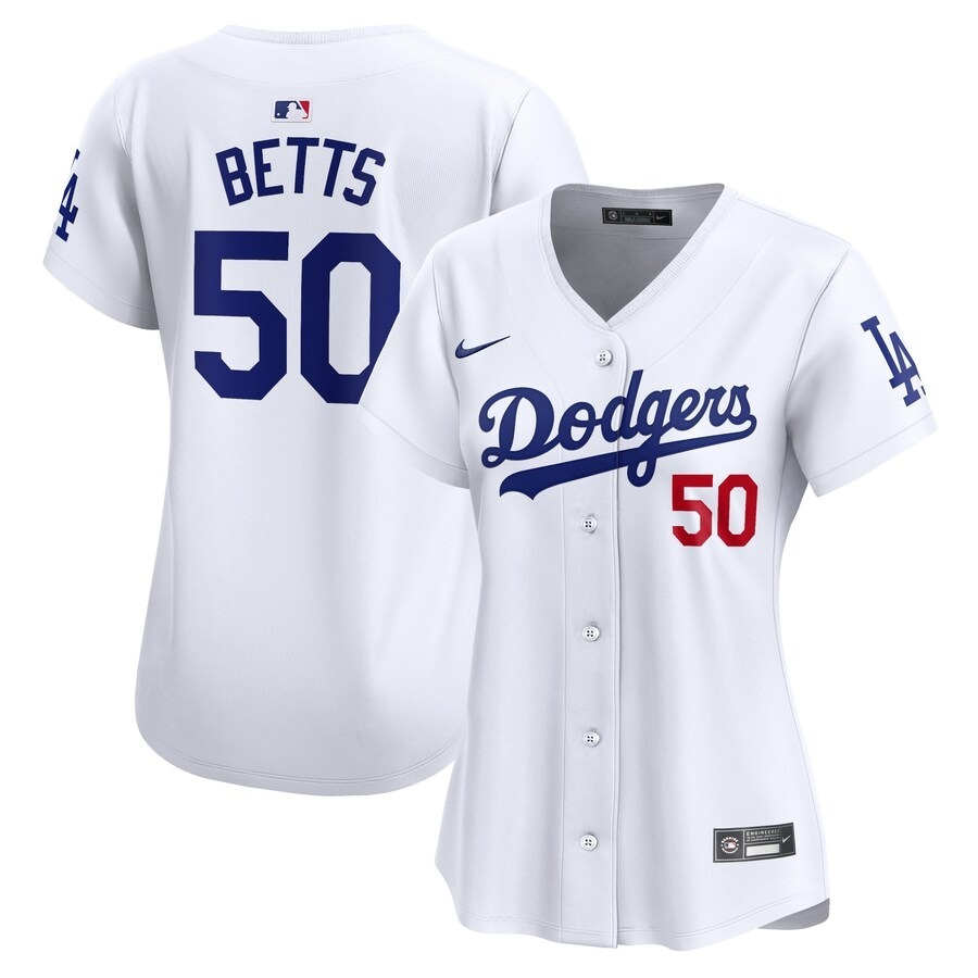 Women's Los Angeles Dodgers Mookie Betts Nike White Home Limited Player Jersey - Jersey