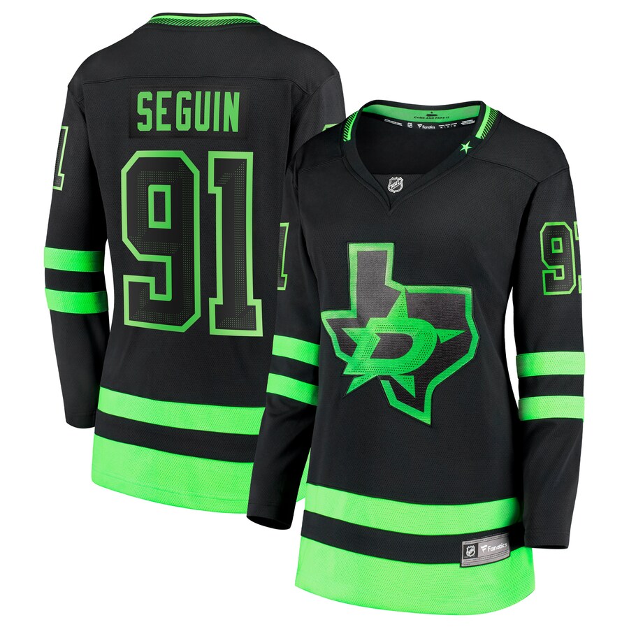 Women's Dallas Stars Tyler Seguin Fanatics Branded Black 2020/21 Alternate Premier Breakaway Player Jersey - Jersey