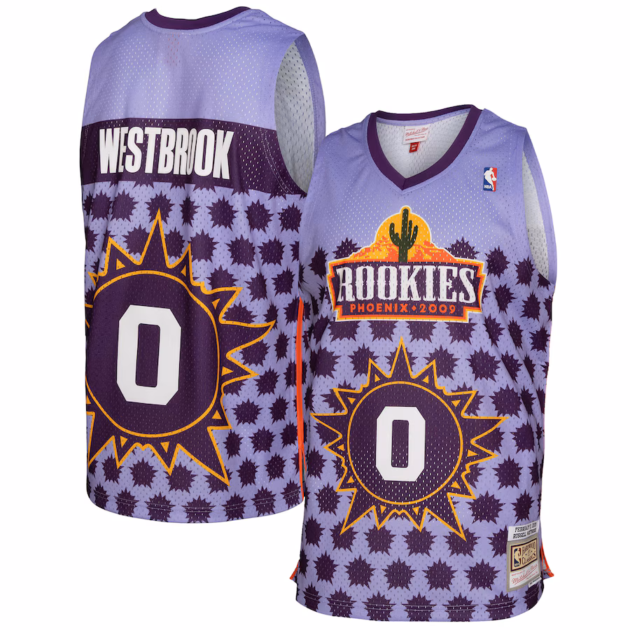 Men's Russell Westbrook Mitchell & Ness Purple 2009 Rising Stars Swingman Jersey - Jersey