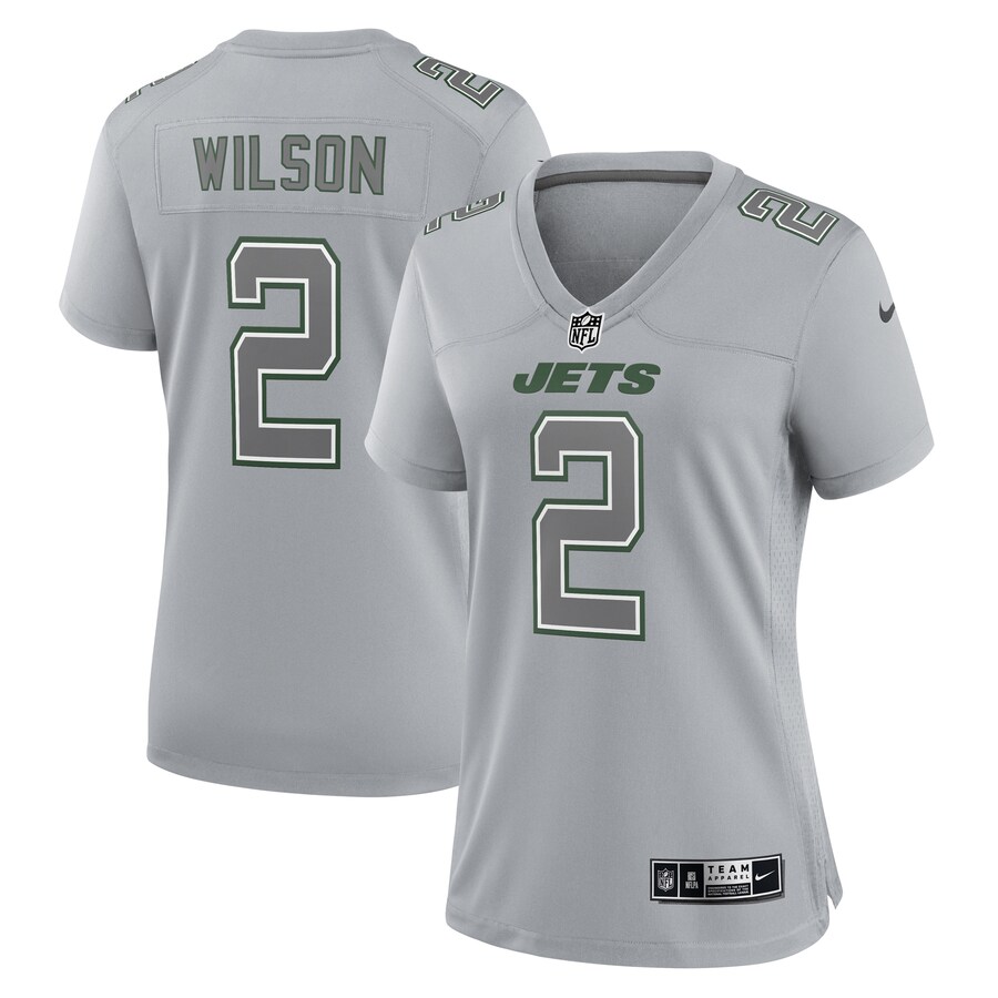Women's New York Jets Zach Wilson Nike Gray Atmosphere Fashion Game Jersey - Jersey
