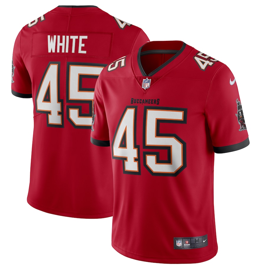 Men's Tampa Bay Buccaneers Devin White Nike Red Vapor Limited Jersey - Jersey