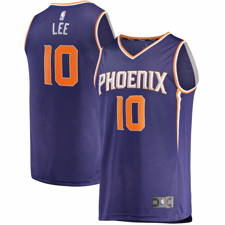 Men's Phoenix Suns Damion Lee Fanatics Purple Fast Break Replica Jersey - Icon Edition - Jersey