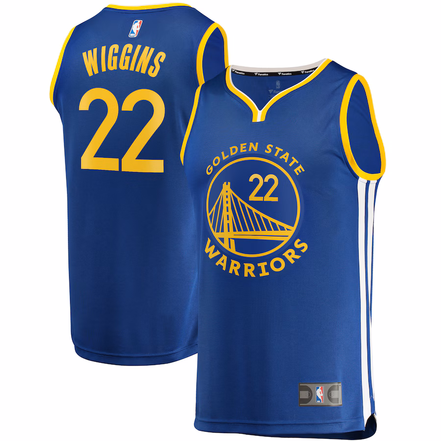 Men's Golden State Warriors Andrew Wiggins Fanatics Royal Fast Break Replica Jersey - Icon Edition - Jersey