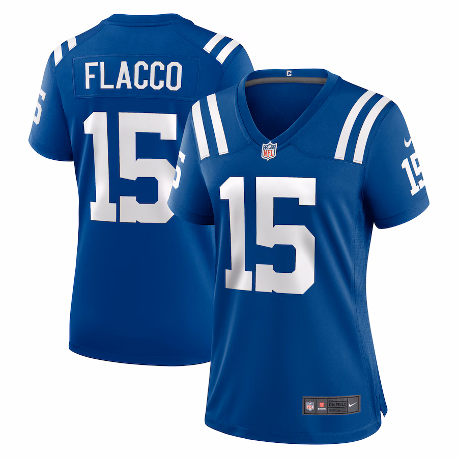 Women's Indianapolis Colts Joe Flacco Nike  Royal Game Jersey - Jersey