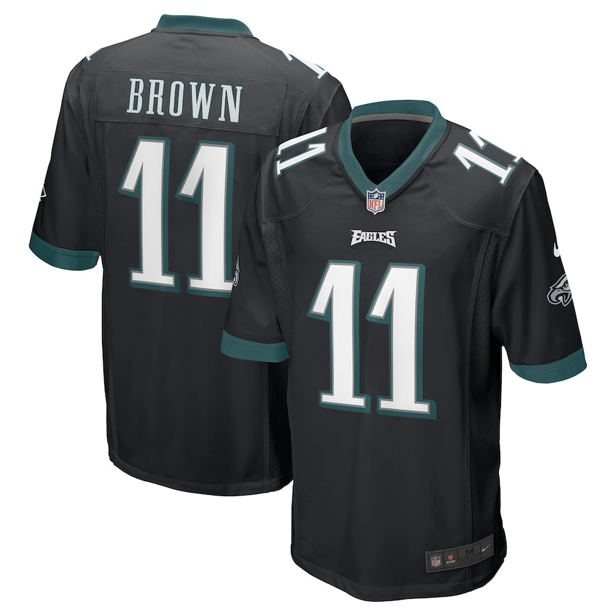 Men's Philadelphia Eagles A.J. Brown Nike Black Game Jersey - Jersey