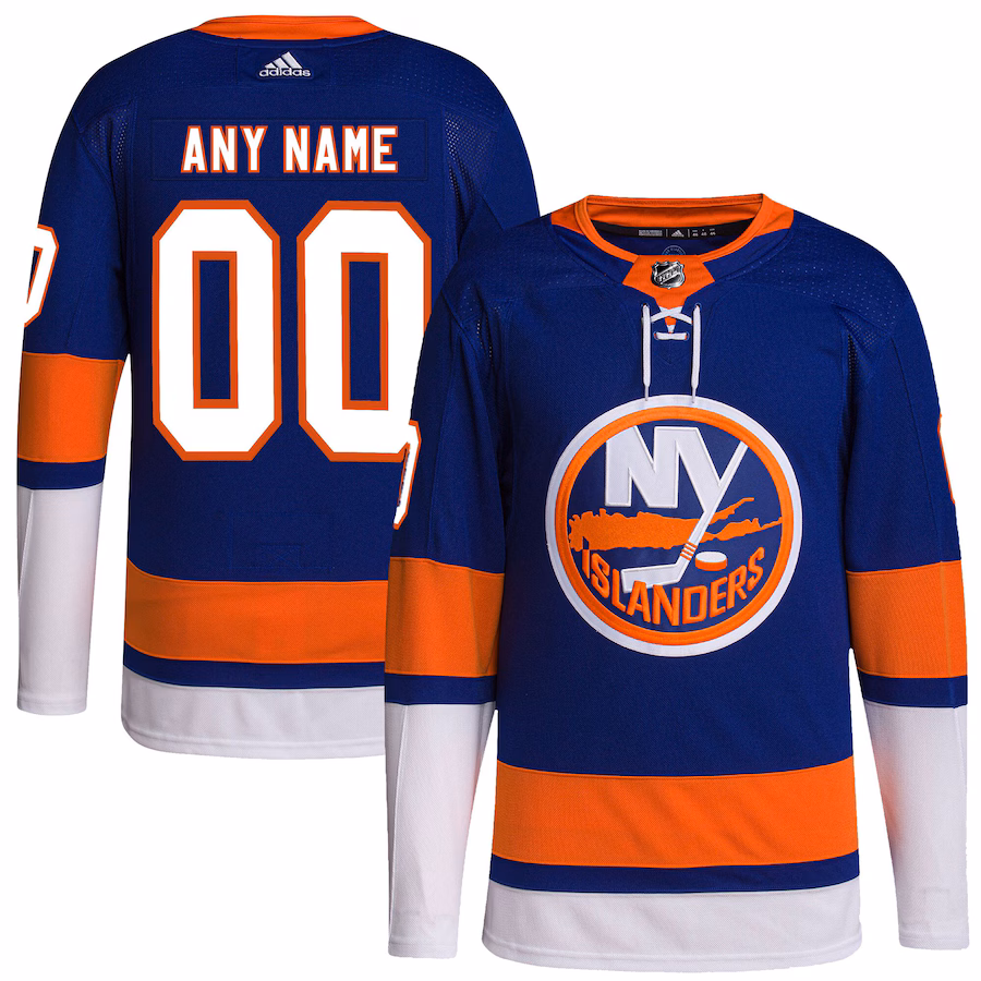 Men's New York Islanders adidas Royal Home Primegreen Authentic Custom Jersey - Jersey