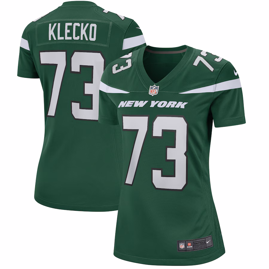 Women's New York Jets Joe Klecko Nike Gotham Green Game Retired Player Jersey - Jersey