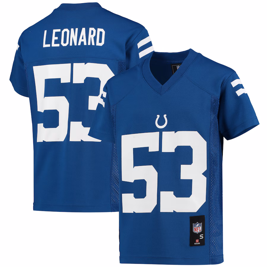 Youth Indianapolis Colts Shaquille Leonard Royal Replica Player Jersey - Jersey
