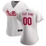 Women's Philadelphia Phillies Nike White Home Replica Custom Jersey - Jersey