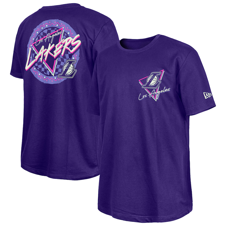 Los Angeles Lakers  New Era Purple Glow-in-the-Dark T-Shirt - Jersey