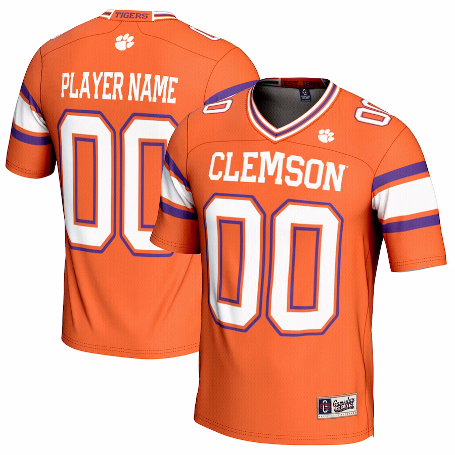 Clemson Tigers GameDay Greats NIL Pick-A-Player Football Jersey - Orange - Jersey