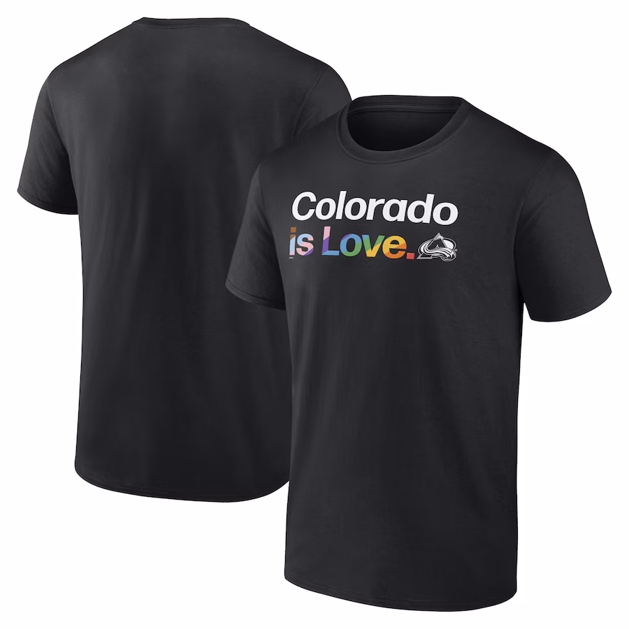 Men's Colorado Avalanche Black City Pride T-Shirt - Jersey
