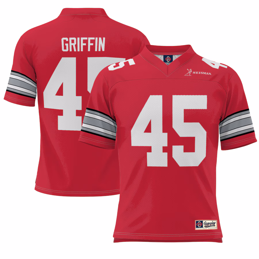 Men's GameDay Greats Archie Griffin Scarlet Ohio State Buckeyes Heisman Football Jersey - Jersey