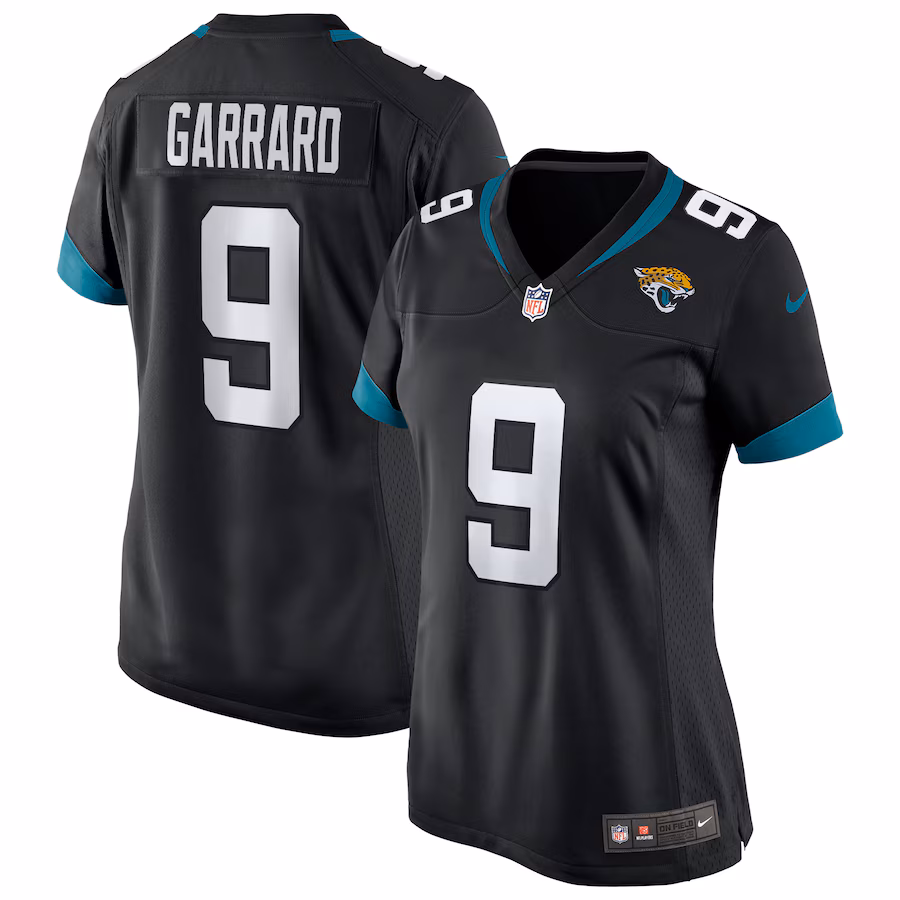Women's Jacksonville Jaguars David Garrard Nike Black Game Retired Player Jersey - Jersey