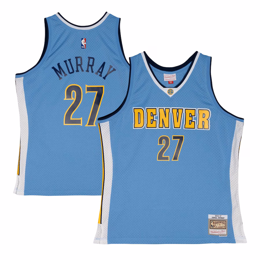 Men's Denver Nuggets Jamal Murray Mitchell & Ness Powder Blue 2016/17 Throwback Swingman Jersey - Jersey