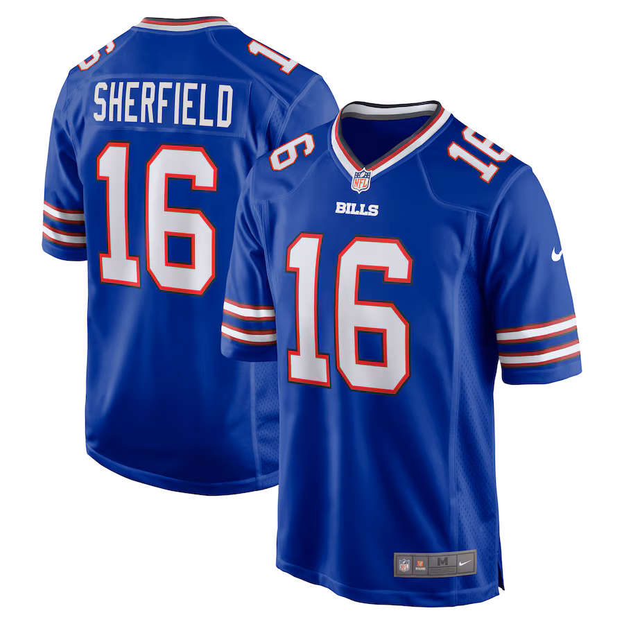 Men's Buffalo Bills Trent Sherfield Nike Royal Game Player Jersey - Jersey