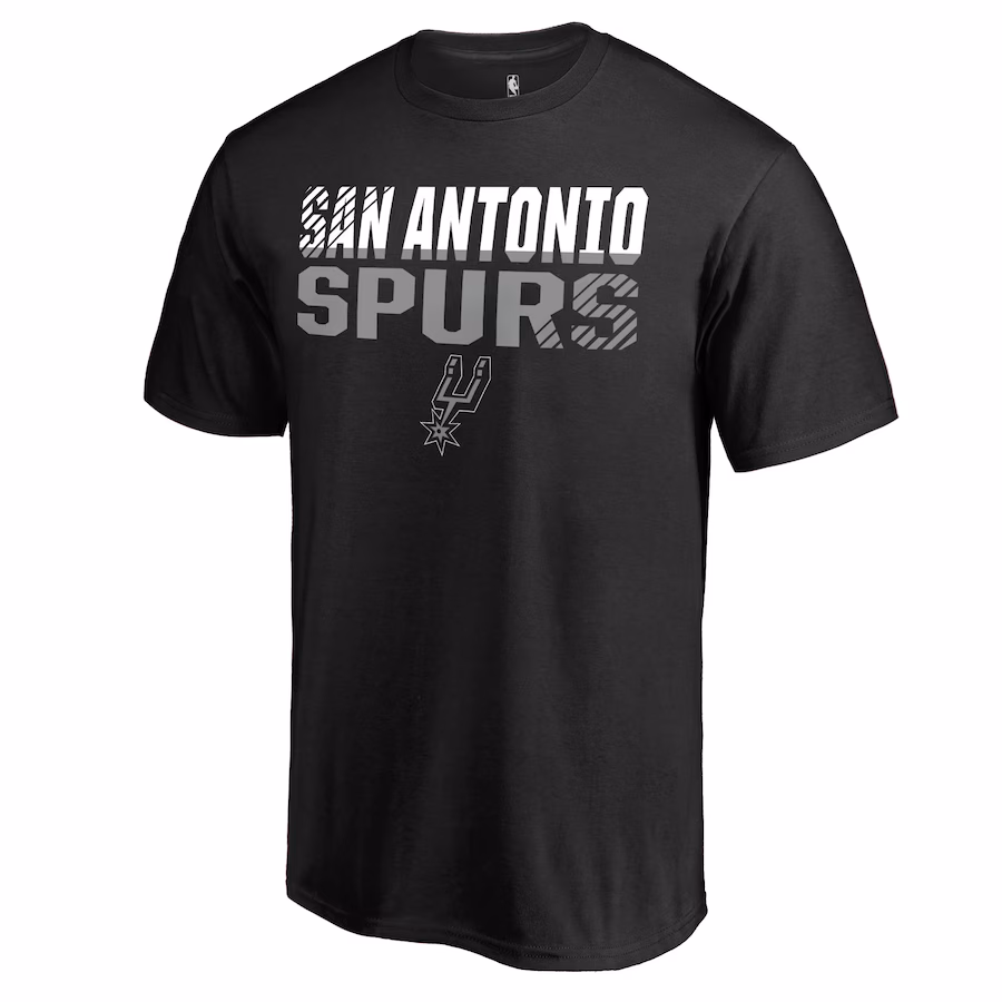 Men's San Antonio Spurs Black Fade Out T-Shirt - Jersey