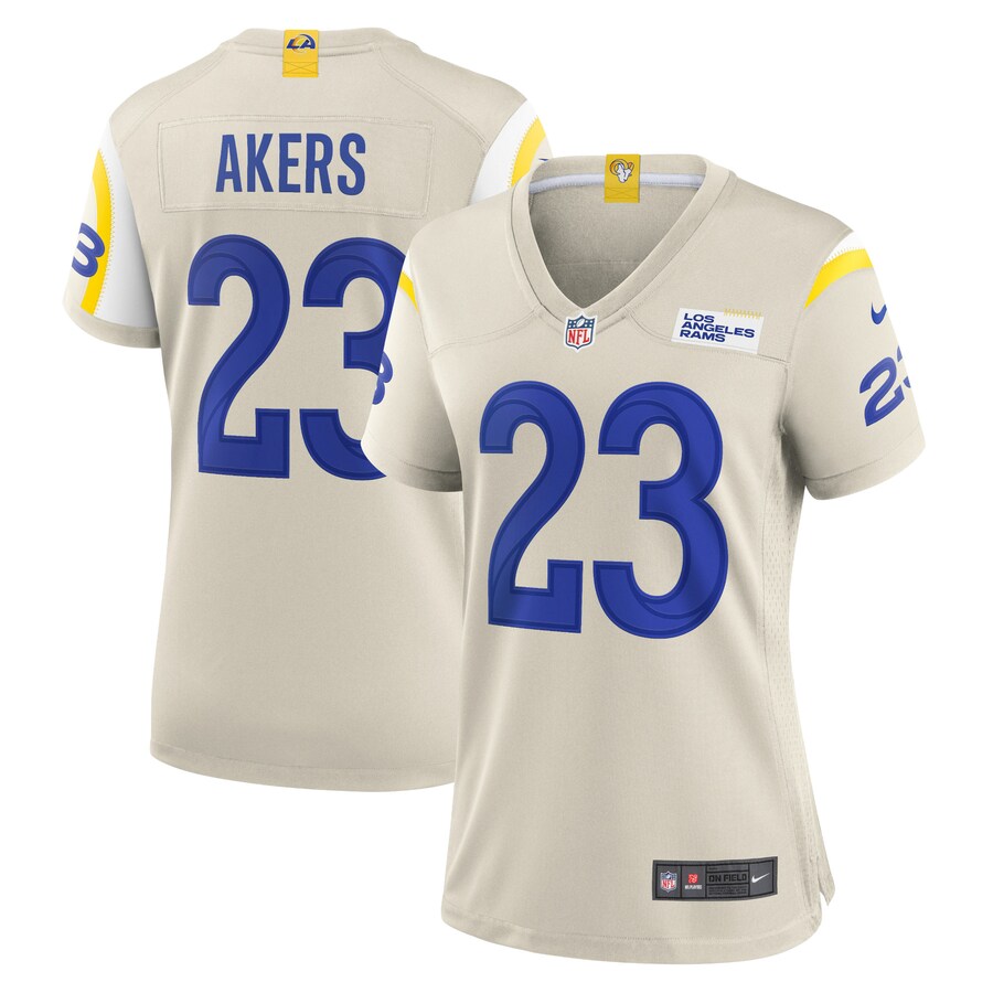 Women's Los Angeles Rams Cam Akers Nike Bone Game Jersey - Jersey
