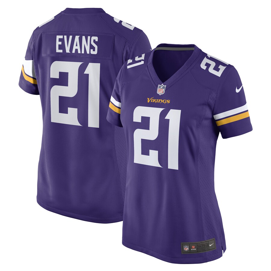 Women's Minnesota Vikings Akayleb Evans Nike Purple Game Player Jersey - Jersey