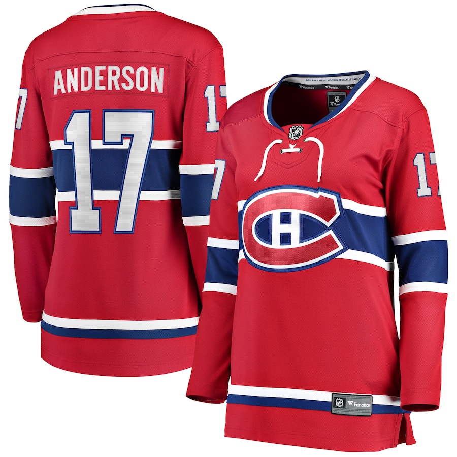 Women's Montreal Canadiens Josh Anderson Fanatics Red Breakaway Player Jersey - Jersey
