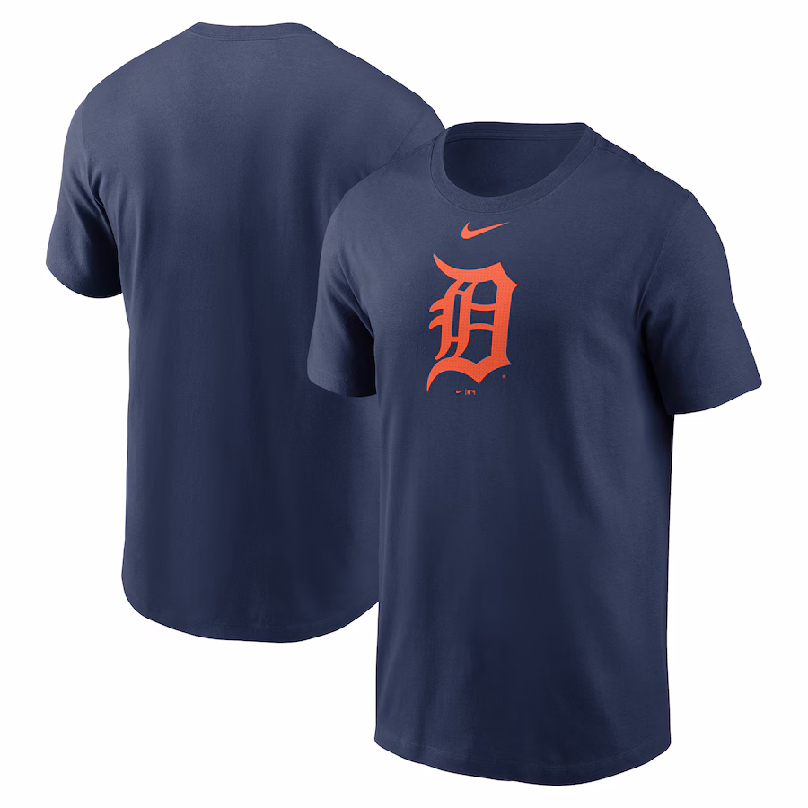 Men's Detroit Tigers Nike Navy Fuse Logo T-Shirt - Jersey