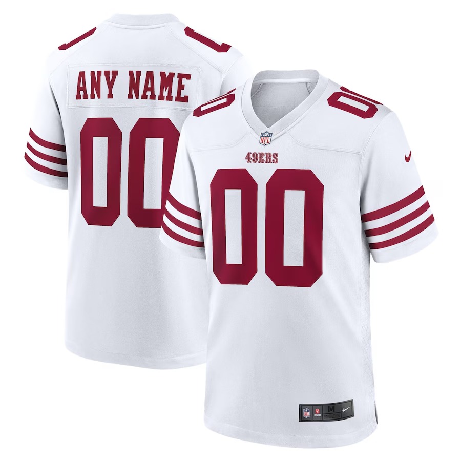 Youth San Francisco 49ers Nike White Game Custom Jersey - Jersey