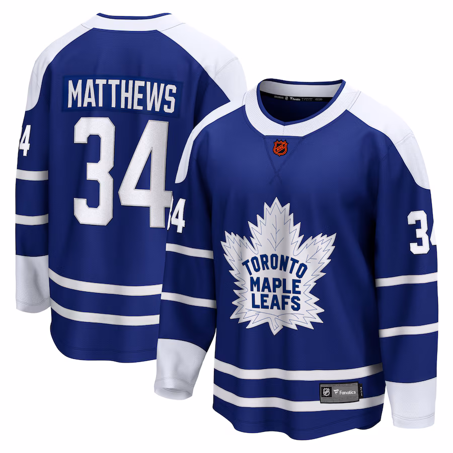 Men's Toronto Maple Leafs Auston Matthews Fanatics Royal Special Edition 2.0 Breakaway Player Jersey - Jersey