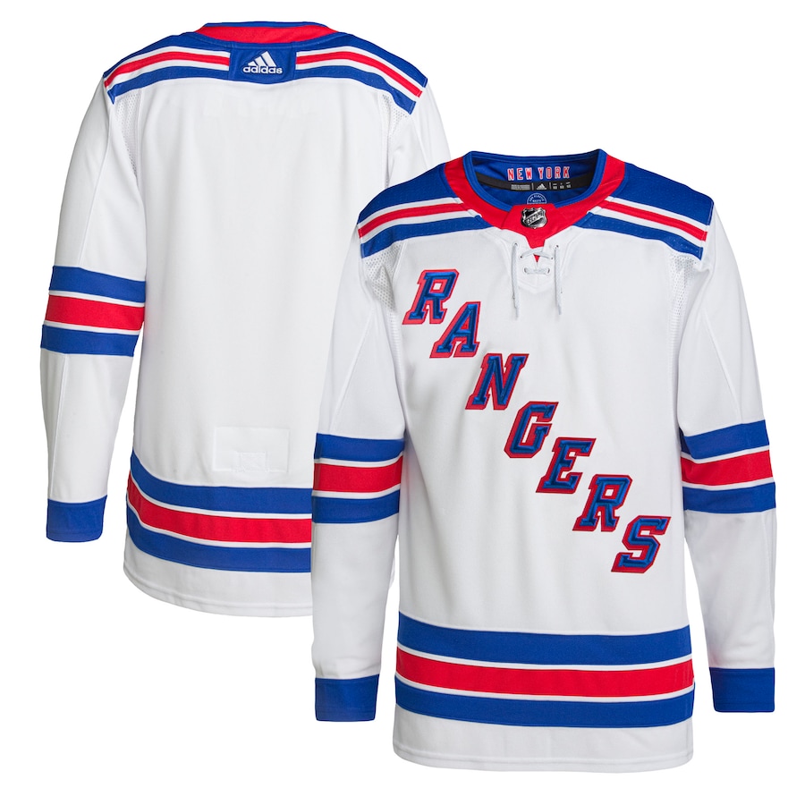 Men's New York Rangers adidas White Away Primegreen Authentic Jersey - Jersey