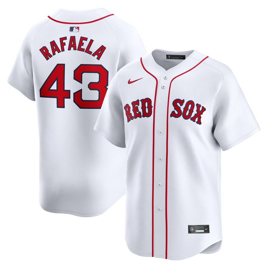 Men's Boston Red Sox Ceddanne Rafaela Nike White Home Limited Player Jersey - Jersey