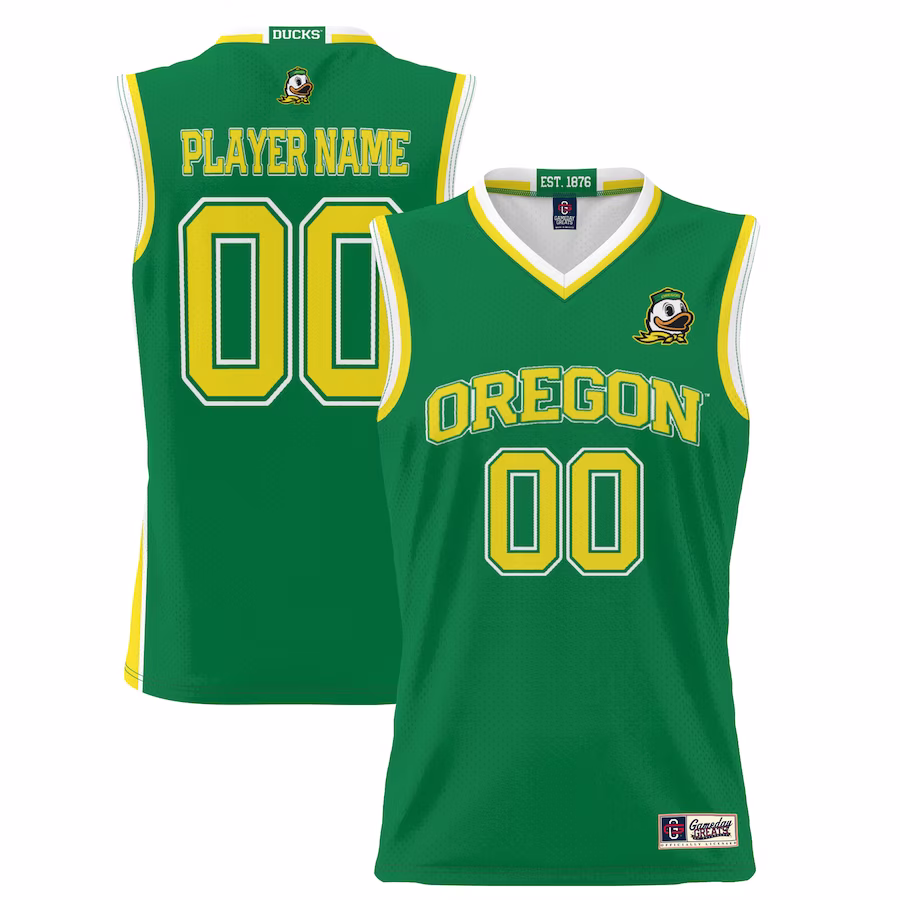 Oregon Ducks GameDay Greats Unisex  Lightweight NIL Pick-A-Player Basketball Jersey - Green - Jersey