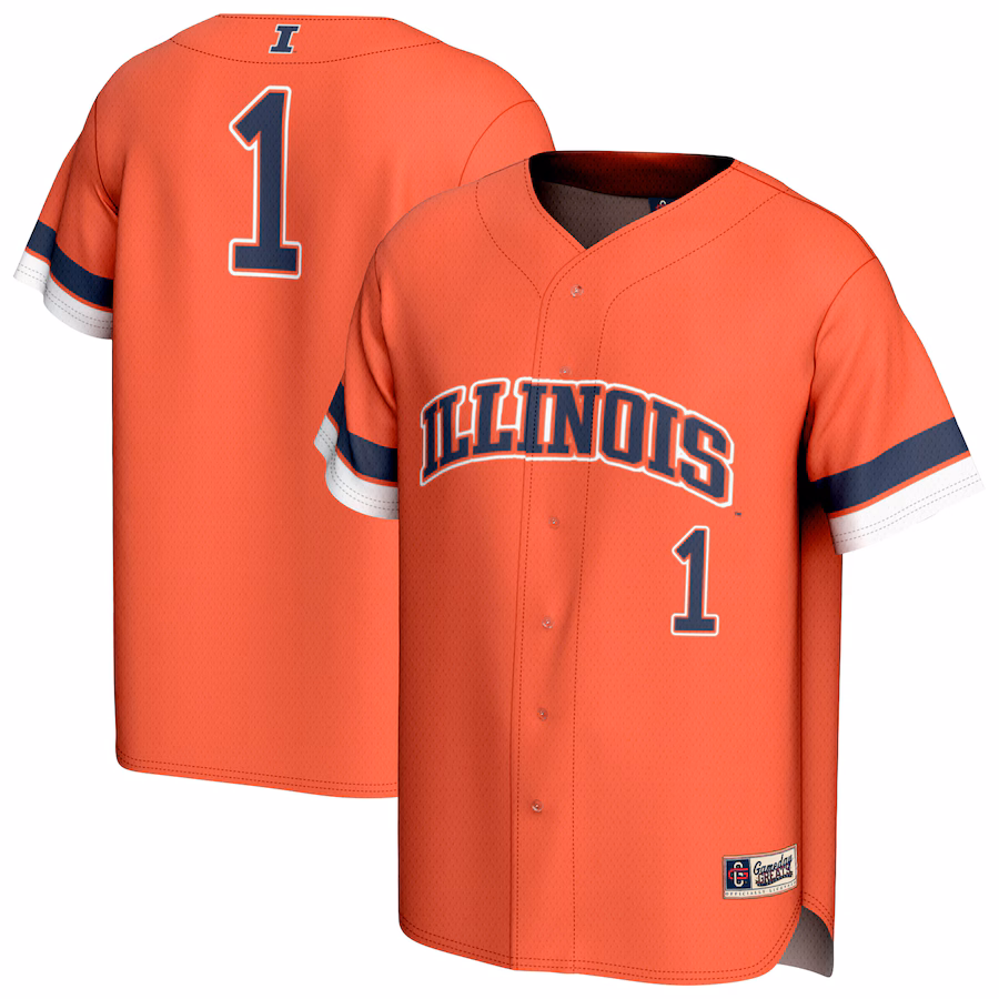 Youth GameDay Greats Orange Illinois Fighting Illini Collegiate Baseball Fashion Jersey - Jersey