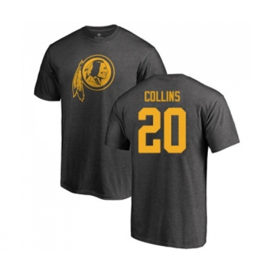 Football Washington Redskins #20 Landon Collins Ash One Color T-Shirt - Jersey