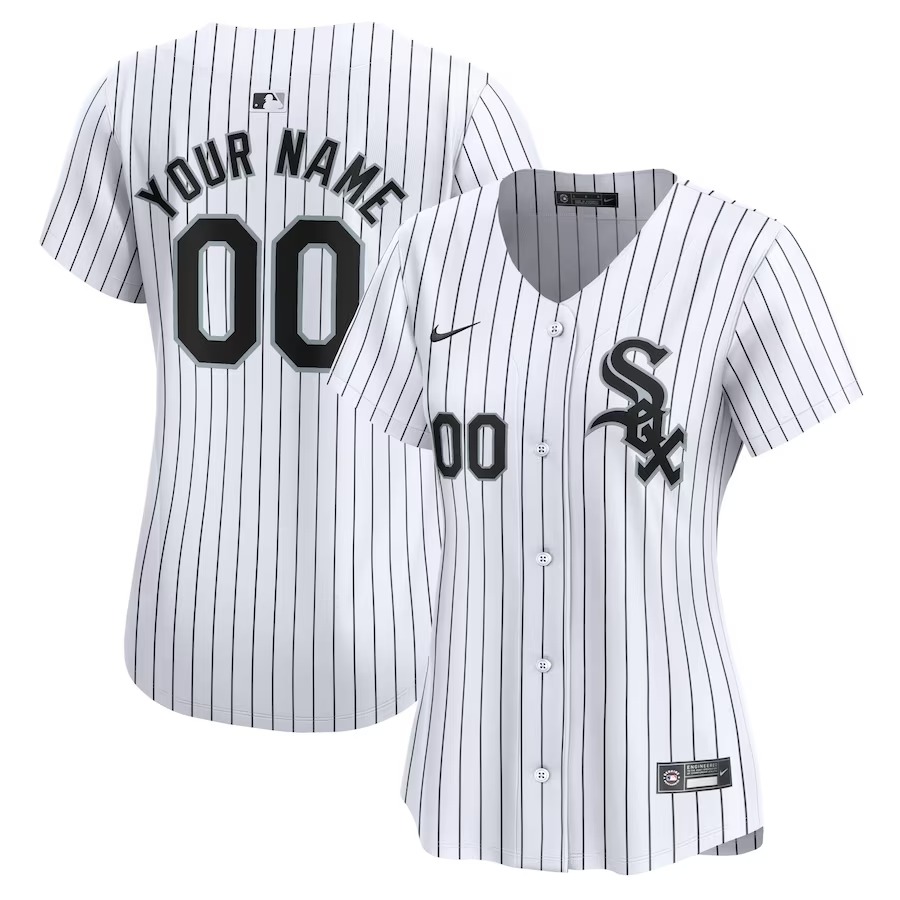 Women's Chicago White Sox Nike White Home Limited Custom Jersey - Jersey