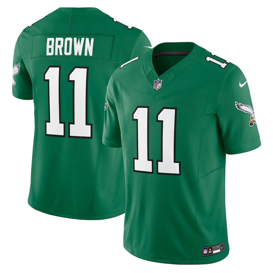 Men's Philadelphia Eagles A.J. Brown Nike Kelly Green Vapor F.U.S.E. Limited Jersey - Jersey