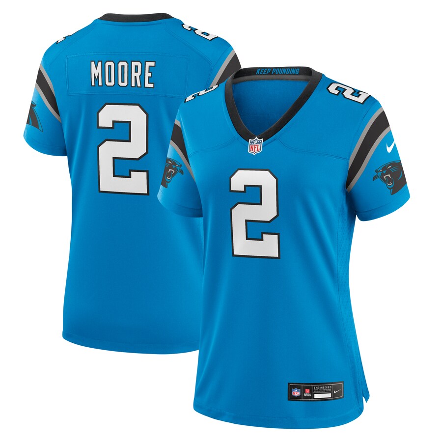 Women's Carolina Panthers D.J. Moore Nike Blue Player Jersey - Jersey