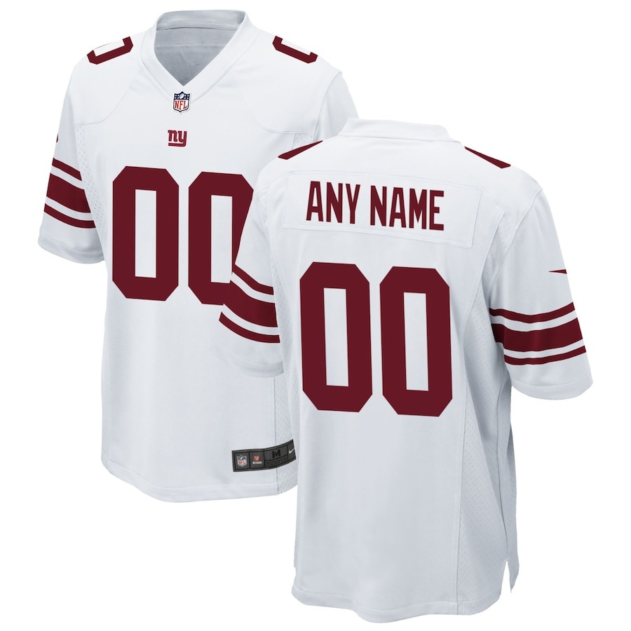 Men's New York Giants Nike White Custom Game Jersey - Jersey