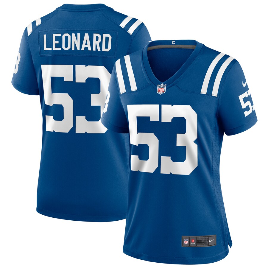 Women's Indianapolis Colts Shaquille Leonard Nike Royal Player Game Jersey - Jersey