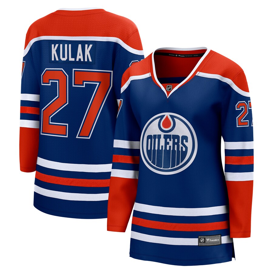 Women's Edmonton Oilers Brett Kulak Fanatics Branded Royal Home Breakaway Player Jersey - Jersey