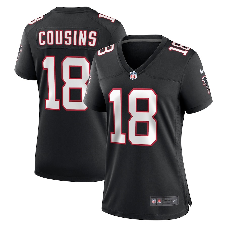 Women's Atlanta Falcons Kirk Cousins Nike  Black Alternate Game Jersey - Jersey